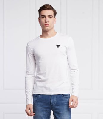 T-shirt męski gładki EA7 ze sklepu: Gomez Fashion Store w kategorii: T-shirty męskie - zdjęcie 874714-BD9-10338_E7222M000237100