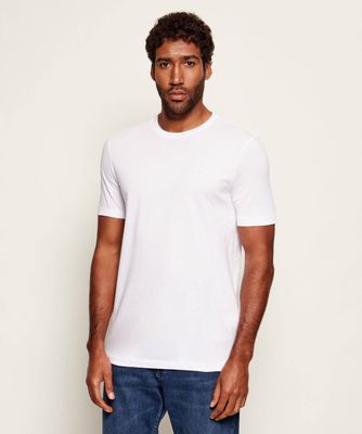 T-shirt męski na wiosnę BOSS BLACK ze sklepu: Gomez Fashion Store w kategorii: T-shirty męskie - zdjęcie 874714-BD9-10338_BB222M000309100
