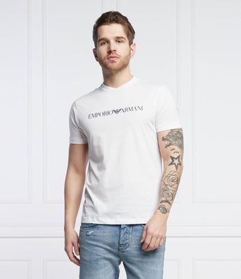 Emporio Armani - T-shirt męski casual ze sklepu: Gomez Fashion Store w kategorii: T-shirty męskie - zdjęcie 874714-BD9-10338_EA222M000112G96