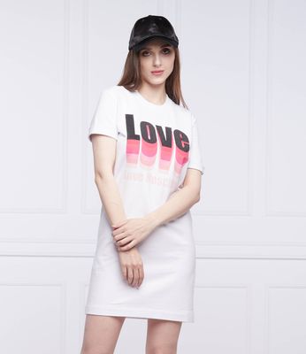 Love Moschino - Sukienka elegancka ze sklepu: Gomez Fashion Store w kategorii: Sukienki - zdjęcie 874714-BD9-10338_LM221W000070100