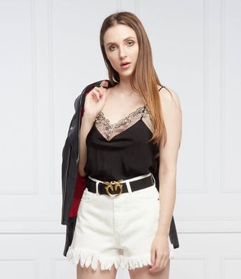 Bluzka damska na lato Pinko ze sklepu: Gomez Fashion Store w kategorii: Bluzki damskie - zdjęcie 874714-BD9-10338_PI222W000265099