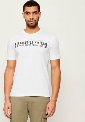 T-shirt męski młodzieżowy Aeronautica Militare ze sklepu: Gomez Fashion Store w kategorii: T-shirty męskie - zdjęcie 874714-BD9-10338_AM222M000026002