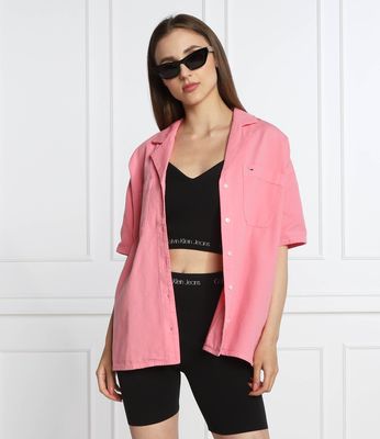 Koszula damska na lato Tommy Jeans ze sklepu: Gomez Fashion Store w kategorii: Koszule damskie - zdjęcie 874714-BD9-10338_TM222W000115029
