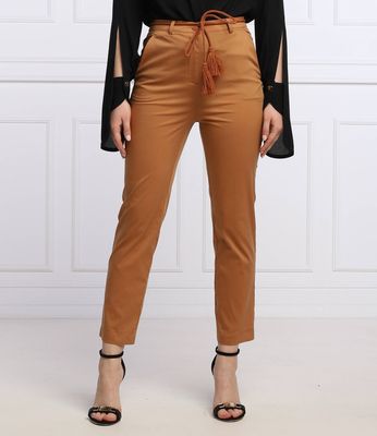 Spodnie damskie eleganckie Patrizia Pepe ze sklepu: Gomez Fashion Store w kategorii: Spodnie damskie - zdjęcie 874714-BD9-10338_PK222W000097125