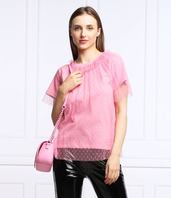 Bluzka damska casual Red Valentino ze sklepu: Gomez Fashion Store w kategorii: Bluzki damskie - zdjęcie 874714-BD9-10338_RV222W000008238