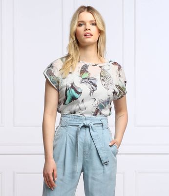 Bluzka damska casual Marc Cain ze sklepu: Gomez Fashion Store w kategorii: Bluzki damskie - zdjęcie 874714-BD9-10338_CR222W000034302