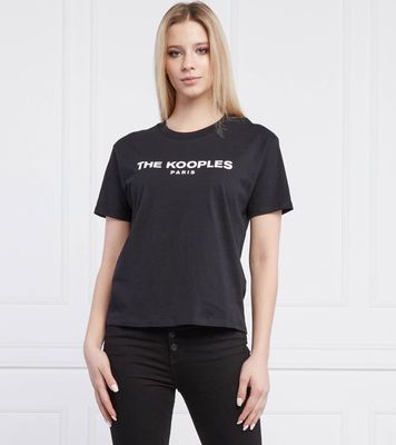 Bluzka damska na wiosnę młodzieżowa The Kooples ze sklepu: Gomez Fashion Store w kategorii: Bluzki damskie - zdjęcie 874714-BD9-10338_TK222W000040001