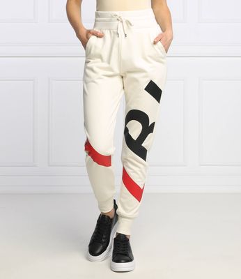 Spodnie damskie z napisami casual LAUREN RALPH LAUREN ze sklepu: Gomez Fashion Store w kategorii: Spodnie damskie - zdjęcie 874714-BD9-10338_RL221W000088HW7