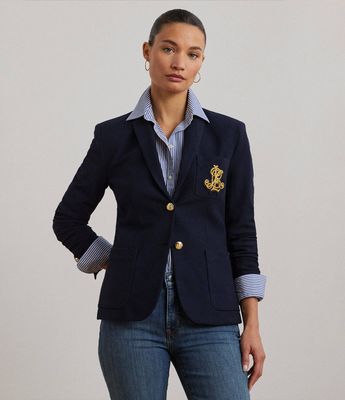 LAUREN RALPH LAUREN - Marynarka bez wzorów ze sklepu: Gomez Fashion Store w kategorii: Marynarki damskie - zdjęcie 874714-BD9-10338_RL222W000004HX7