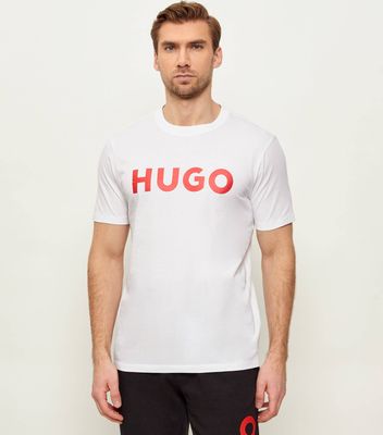 T-shirt męski HUGO ze sklepu: Gomez Fashion Store w kategorii: T-shirty męskie - zdjęcie 874714-BD9-10338_BU222M000129100