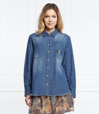 Koszula damska casual jesienna SILVIAN HEACH ze sklepu: Gomez Fashion Store w kategorii: Koszule damskie - zdjęcie 874714-BD9-10338_SH222W000034206
