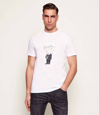 T-shirt męski wiosenny Karl Lagerfeld ze sklepu: Gomez Fashion Store w kategorii: T-shirty męskie - zdjęcie 874714-BD9-10338_KL222M000112007