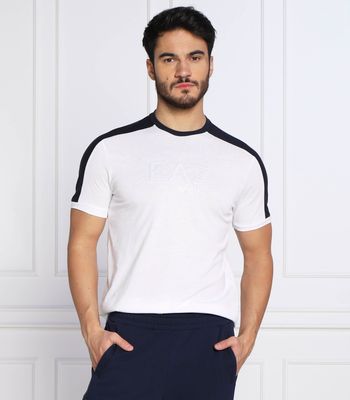 T-shirt męski wiosenny EA7 ze sklepu: Gomez Fashion Store w kategorii: T-shirty męskie - zdjęcie 874714-BD9-10338_E7225M000189100