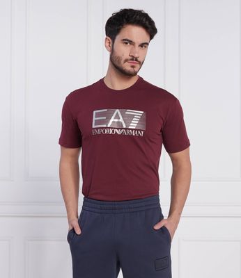 T-shirt męski na lato EA7 ze sklepu: Gomez Fashion Store w kategorii: T-shirty męskie - zdjęcie 874714-BD9-10338_E7225M000192971