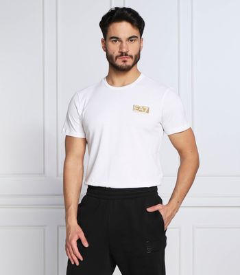 EA7 - T-shirt męski wiosenny ze sklepu: Gomez Fashion Store w kategorii: T-shirty męskie - zdjęcie 874714-BD9-10338_E7225M000196100