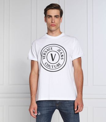 T-shirt męski casualowy Versace Jeans Couture ze sklepu: Gomez Fashion Store w kategorii: T-shirty męskie - zdjęcie 874714-BD9-10338_VR225M000143003