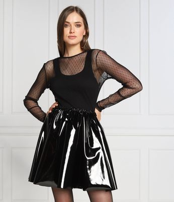 Sukienka w stylu młodzieżowym na jesień Red Valentino ze sklepu: Gomez Fashion Store w kategorii: Sukienki - zdjęcie 874714-BD9-10338_RV224W000018014