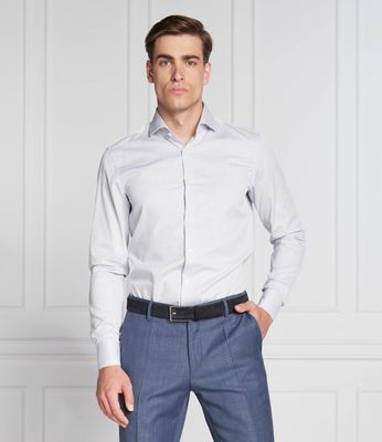 Koszula męska na wiosnę BOSS BLACK ze sklepu: Gomez Fashion Store w kategorii: Koszule męskie - zdjęcie 874714-BD9-10338_BB225M000069429