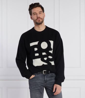 BOSS BLACK - Sweter męski ze sklepu: Gomez Fashion Store w kategorii: Swetry męskie - zdjęcie 874714-BD9-10338_BB225M000211001