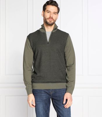 Sweter męski na zimę BOSS BLACK ze sklepu: Gomez Fashion Store w kategorii: Swetry męskie - zdjęcie 874714-BD9-10338_BB225M000226377