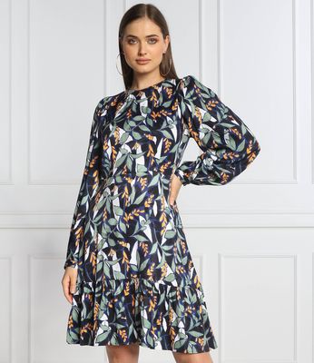 Sukienka w nadruki HUGO ze sklepu: Gomez Fashion Store w kategorii: Sukienki - zdjęcie 874714-BD9-10338_BU225W000016964