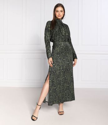 HUGO - Sukienka z nadrukami ze sklepu: Gomez Fashion Store w kategorii: Sukienki - zdjęcie 874714-BD9-10338_BU225W000019991