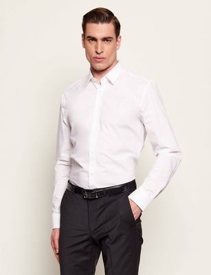 Koszula męska na wiosnę HUGO ze sklepu: Gomez Fashion Store w kategorii: Koszule męskie - zdjęcie 874714-BD9-10338_BU225M000179199