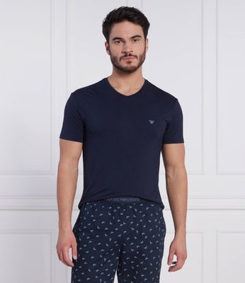 T-shirt męski bez wzorów Emporio Armani ze sklepu: Gomez Fashion Store w kategorii: T-shirty męskie - zdjęcie 874714-BD9-10338_EB225M000054135