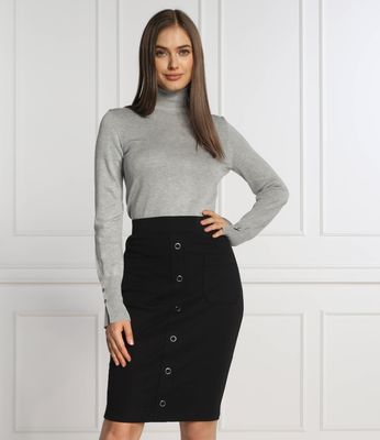 Guess - Sweter damski casualowy zimowy ze sklepu: Gomez Fashion Store w kategorii: Swetry damskie - zdjęcie 874714-BD9-10338_GJ225W000008H58