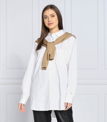 Koszula damska elegancka na wiosnę Tommy Hilfiger ze sklepu: Gomez Fashion Store w kategorii: Koszule damskie - zdjęcie 874714-BD9-10338_TH225W000030H83
