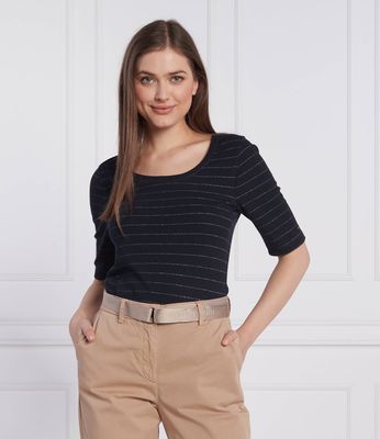 Bluzka damska na wiosnę Tommy Hilfiger ze sklepu: Gomez Fashion Store w kategorii: Bluzki damskie - zdjęcie 874714-BD9-10338_TH225W000076G97