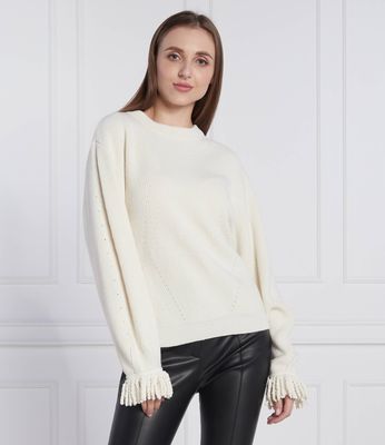 Sweter damski na zimę Twinset ze sklepu: Gomez Fashion Store w kategorii: Swetry damskie - zdjęcie 874714-BD9-10338_TS225W000078299