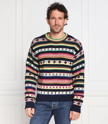 Sweter męski casual Kenzo ze sklepu: Gomez Fashion Store w kategorii: Swetry męskie - zdjęcie 874714-BD9-10338_KE225M000048A19
