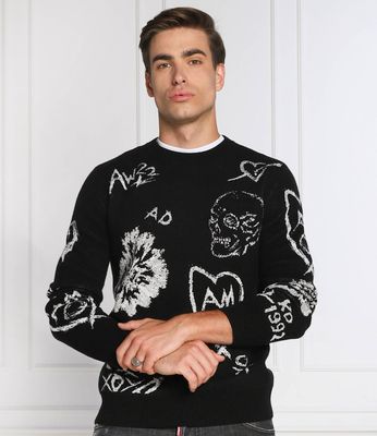 Sweter męski Alexander McQueen ze sklepu: Gomez Fashion Store w kategorii: Swetry męskie - zdjęcie 874714-BD9-10338_AQ225M000011076