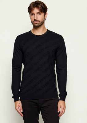 Sweter męski Karl Lagerfeld ze sklepu: Gomez Fashion Store w kategorii: Swetry męskie - zdjęcie 874714-BD9-10338_KL225M000234990
