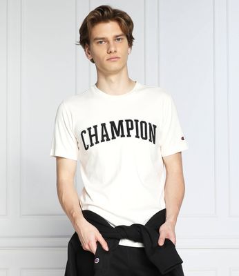 T-shirt męski na lato Champion ze sklepu: Gomez Fashion Store w kategorii: T-shirty męskie - zdjęcie 874714-BD9-10338_CM225M000023119