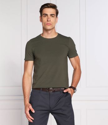 T-shirt męski na wiosnę casual Oscar Jacobson ze sklepu: Gomez Fashion Store w kategorii: T-shirty męskie - zdjęcie 874714-BD9-10338_OJ225M000023005