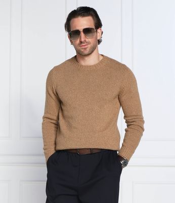 Sweter męski w stylu klasycznym zimowy Oscar Jacobson ze sklepu: Gomez Fashion Store w kategorii: Swetry męskie - zdjęcie 874714-BD9-10338_OJ225M000024042