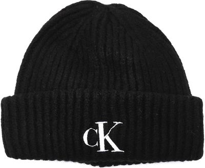 Czapka zimowa damska jesienny Calvin Klein Jeans ze sklepu: Gomez Fashion Store w kategorii: Czapki zimowe damskie - zdjęcie 874714-BD9-10338_CJ225W000055175
