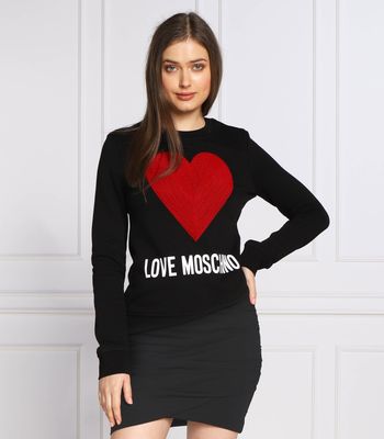 Love Moschino - Bluza damska elegancka ze sklepu: Gomez Fashion Store w kategorii: Bluzy damskie - zdjęcie 874714-BD9-10338_LM225W000071074