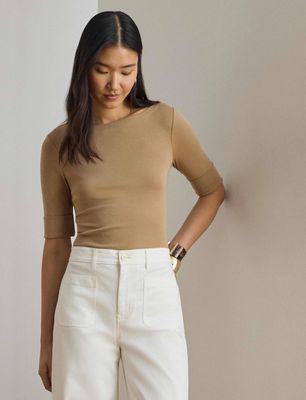 Bluzka damska na wiosnę LAUREN RALPH LAUREN ze sklepu: Gomez Fashion Store w kategorii: Bluzki damskie - zdjęcie 874714-BD9-10338_RL225W000078KA7