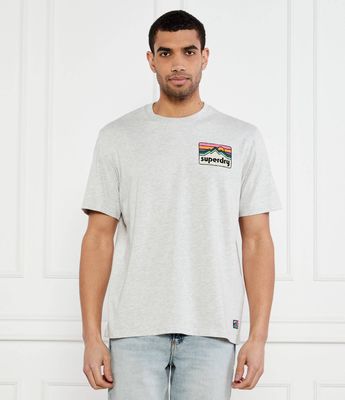 T-shirt męski bez wzorów Superdry ze sklepu: Gomez Fashion Store w kategorii: T-shirty męskie - zdjęcie 874714-BD9-10338_SD225M000002C00