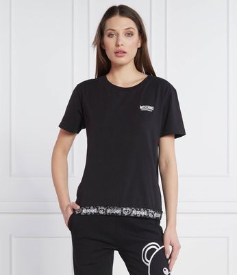 Bluzka damska z napisami Moschino Underwear ze sklepu: Gomez Fashion Store w kategorii: Bluzki damskie - zdjęcie 874714-BD9-10338_MU225W000006555