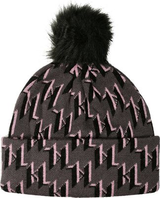 Karl Lagerfeld - Czapka zimowa damska jesienny ze sklepu: Gomez Fashion Store w kategorii: Czapki zimowe damskie - zdjęcie 874714-BD9-10338_KL225W000108173