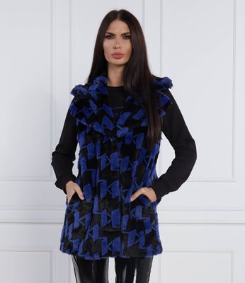 Kamizelka damska casual Karl Lagerfeld ze sklepu: Gomez Fashion Store w kategorii: Kamizelki damskie - zdjęcie 874714-BD9-10338_KL225W000151752
