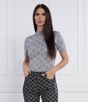 Bluzka damska casualowa wiosenna Karl Lagerfeld ze sklepu: Gomez Fashion Store w kategorii: Bluzki damskie - zdjęcie 874714-BD9-10338_KL225W000157754