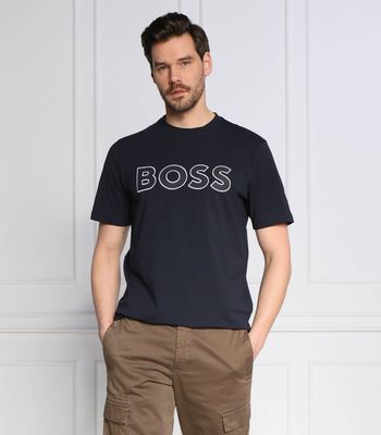 T-shirt męski klasyczny BOSS ORANGE ze sklepu: Gomez Fashion Store w kategorii: T-shirty męskie - zdjęcie 874714-BD9-10338_BO231M000065404