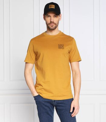 T-shirt męski casualowy HUGO ze sklepu: Gomez Fashion Store w kategorii: T-shirty męskie - zdjęcie 874714-BD9-10338_BU231M000145221