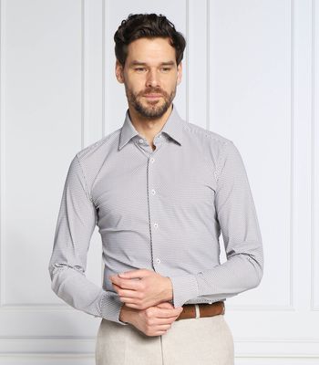 BOSS BLACK - Koszula męska casual z klasycznym kołnierzykiem ze sklepu: Gomez Fashion Store w kategorii: Koszule męskie - zdjęcie 874714-BD9-10338_BB231M000162212