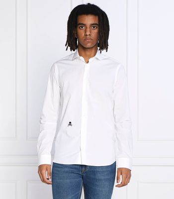 Koszula męska na wiosnę Philipp Plein ze sklepu: Gomez Fashion Store w kategorii: Koszule męskie - zdjęcie 874714-BD9-10338_PN225M000059001